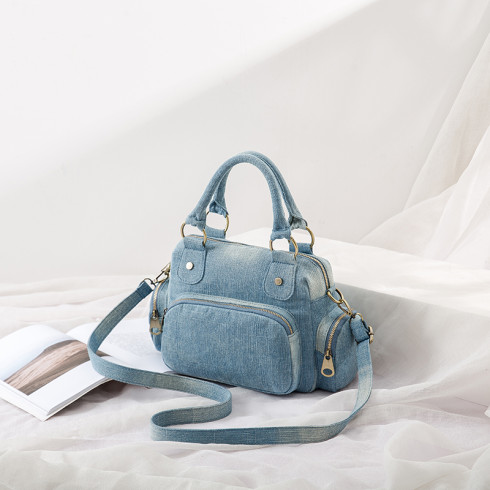 Designer Denim Women Crossbody Bag light blue