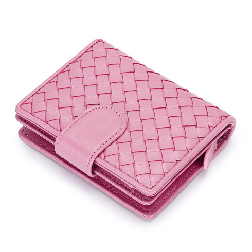  100% Genuine Sheep Leather Women Wallet Short Card Holders 