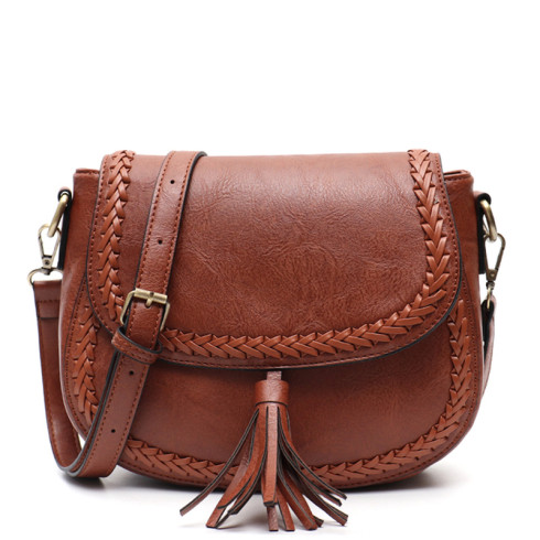 Vintage Women Crossbody Bag with Tassel  