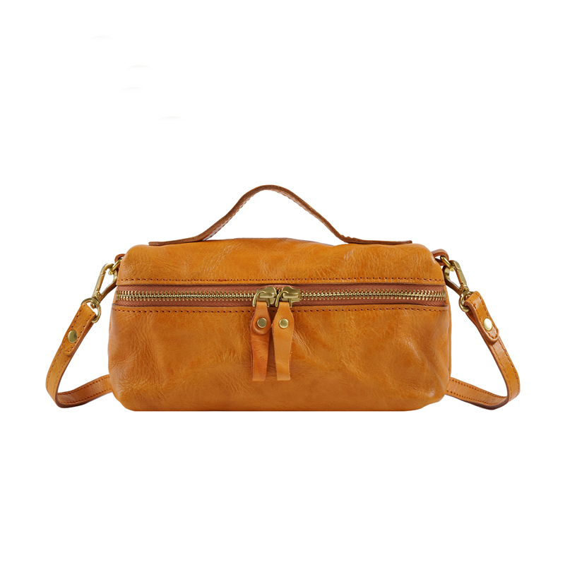 100% Genuine Leather Handbag Small Shoulder Bag for Lady front 